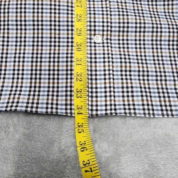 Duluth Trading Co. Mens Shirt Long Sleeve Button-Down Blue Plaid Check Size XL - Picture 7 of 10